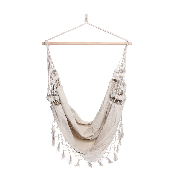 Hammock Chair Hammocks Hanging Swing Seat Bed Indoor Outdoor Garden Yard Tassel