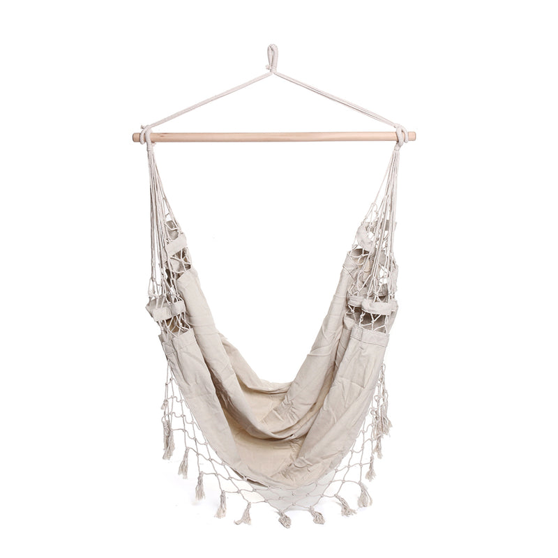 Hammock Chair Hammocks Hanging Swing Seat Bed Indoor Outdoor Garden Yard Tassel