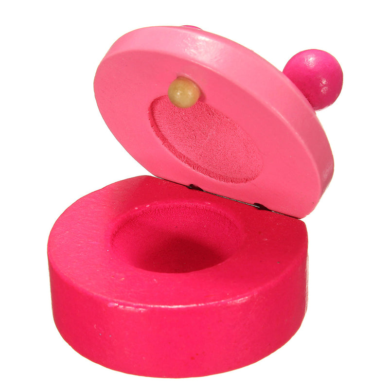 Orff Musical Instruments Wood Cartoon Castanet Educational Toy for Kids Toddlers