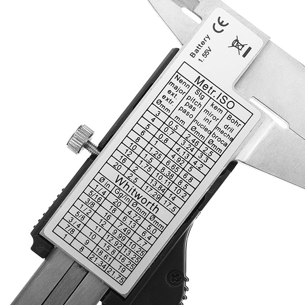 DANIU 6inch 0-150mm 0.01mm Digital Caliper Stainless Steel Electronic Vernier Calipers