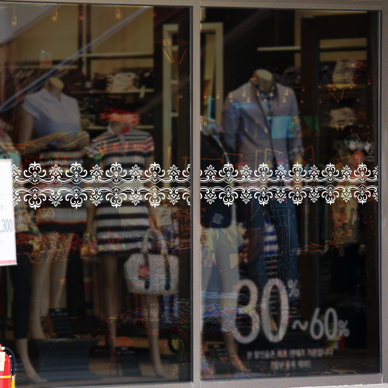 Miico XL5011 Window Lace Sticker Mirror Sticker Modern Glass Sticker Store Decoration Sticker Wall Sticker