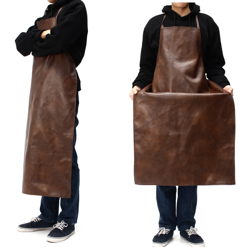 Leather Equipment Apron Waterproof Washable Heat Insulation Kitchen Aprons