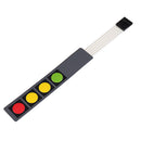 3Pcs 4 Key Press Film Switch Module Single Chip Microcomputer Extended Keyboard Electronic Switch Module