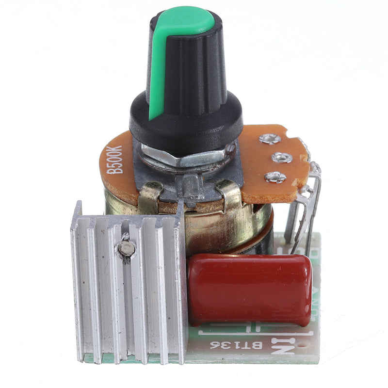 5pcs 500W Thyristor Electronic Regulator Accessaries Dimming Speed Regulation with Switch Temperature Adjustment Knob Module