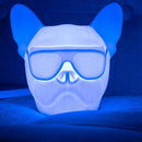 1W LED RGB Bulldog Night Light USB Rechargeable Tap Control Silicone Nursery Lamp Kids Home Decor