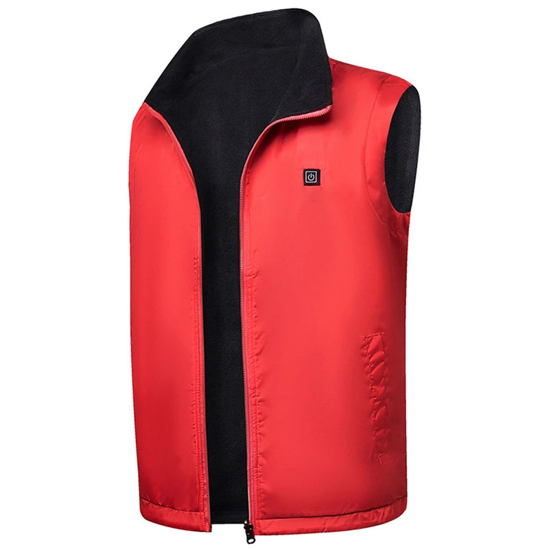 Electric USB Winter Heated Vest Men Women Heating Jacket Winter Body Warmer