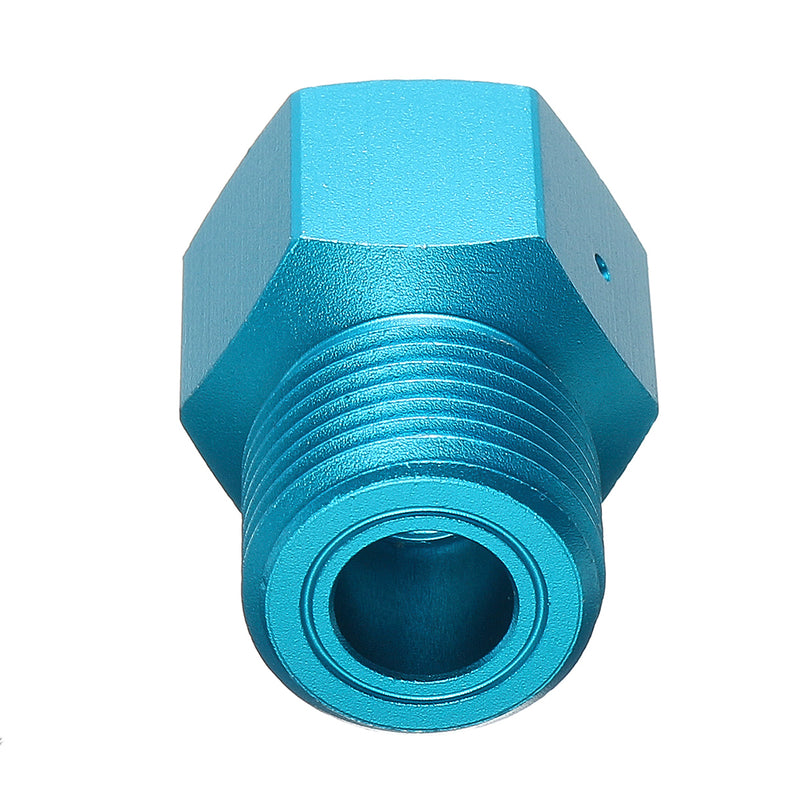 Adapter Converts CO2 Tank to Standard G1/2/CGA320 Male Fitting & W21.8 Female Fitting Blue