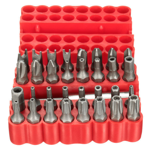 33pcs Screwdriver Bit Set Torx Spanner Star Hex Holder Rod Screwdriver Tool