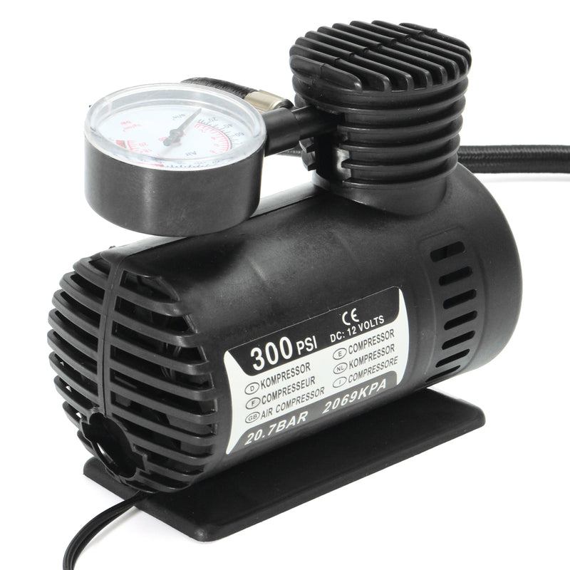 DC 12V 300Psi Portable Air Compressor Pump Tyre Inflator Electric Portable Pressure Pump