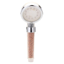 3 Colors Changing LED Light Shower Head Handheld Boosting Filtration Water Head