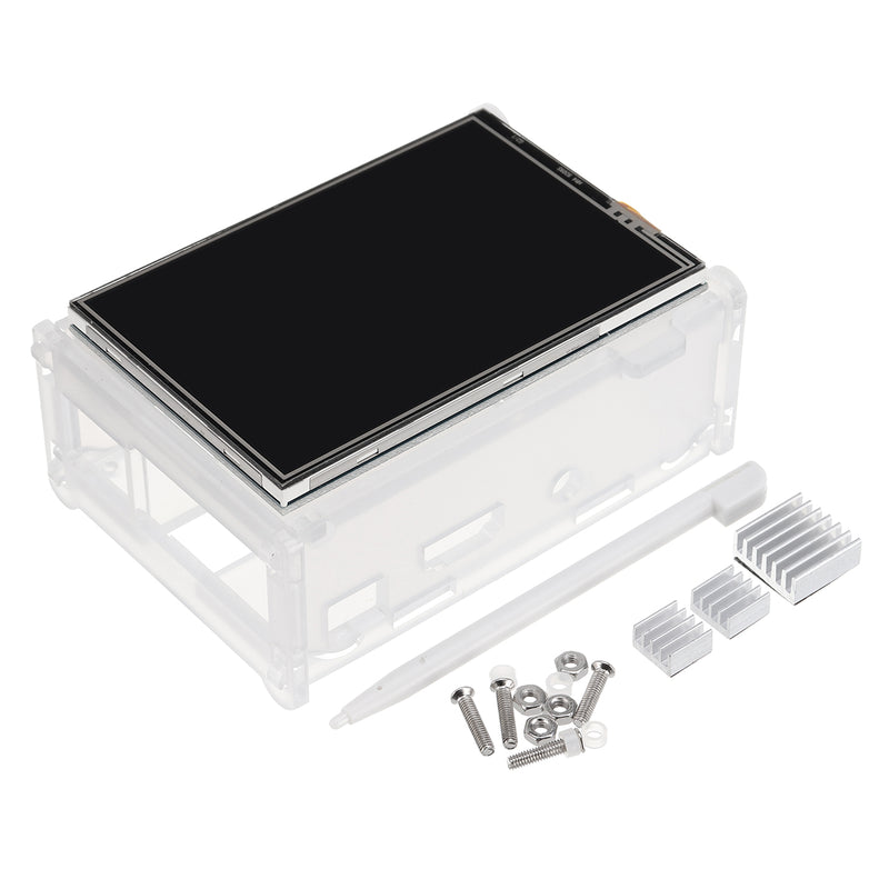 Geekcreit 3.5 inch TFT LCD Touch Screen + Protective Case + Heatsink+ Touch Pen Kit For Raspberry Pi 3/2/Model