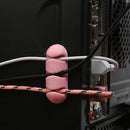 2Pcs Self-adhesive Data Cable Line Organizer Clip 3 Slot Silicone Wire Cable Holder Cable Management