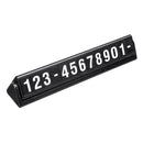 Universal Car License Plate Frame Phone Number Stop Plate Sticker  Luminous Temporary Parking Card Rotatable Hiding