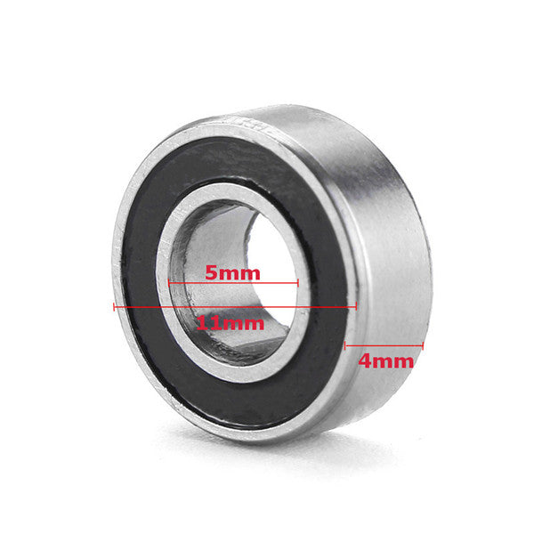 10pcs 5x11x4mm Ball Bearing Rubber Shield Bearings For Traxxas Slash