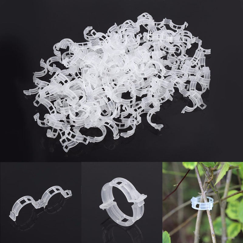 Honana HG-GT1 100Pcs Plant Clip Tomato Vines Bush Vegetable Clip Branch Durable Plastic Sling Clips