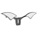 Pair Motorcycle Rear View Mirrors For Harley Cruiser Bobber Chopper Aluminum Black