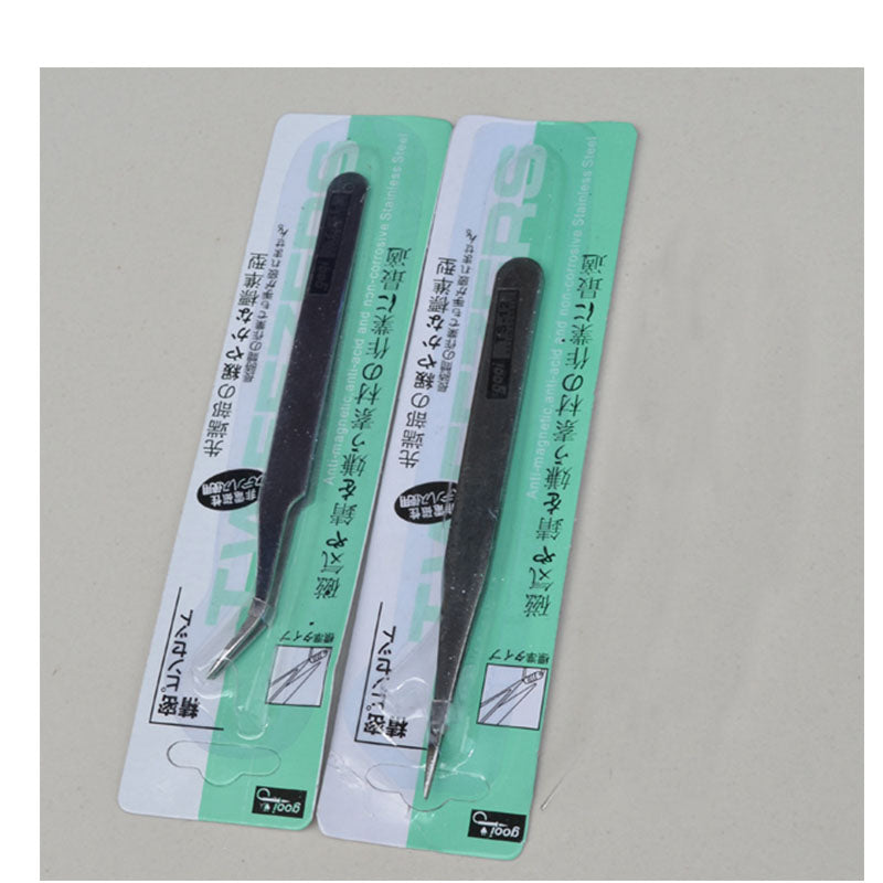 Stainless Steel Elbow Tip Clamp Handmade DIY Gadget Tweezers Clips Mobile Repair Tools