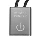 LUSTREON Infrared Motion Sensor Light Switch Grey Color for Cabinet Wardrobe DC12-24V