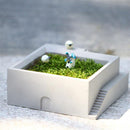 Silicone Concrete Mold Cement Cube DIY Flower Pot Molds Garden Planter Vase Mould