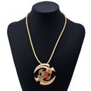 Unisex Fidget Spinner Necklace Twine Pendant Necklace for Men Women