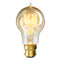 Kingso AC220V B22 60W A19 Teardrops Shape Amber Shell Edison Retro Incandescent Light Bulb for Home