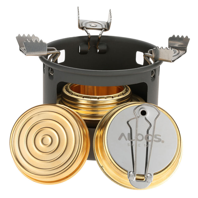 ALOCS CS-B13 Camping Picnic Alcohol Cooking Stove Set Portable Liquid Fuel Furnace Burner Cooker