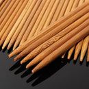 55pcs 11 Sizes Carbonized Bamboo Double Pointed Knitting Needles Hat Sweater Scarf Crochet Hook