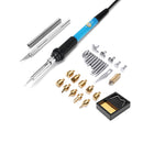 50Pcs 110V 60W Wood Burning Pen Set Stencil Soldering Tips Tools Pyrography Kit