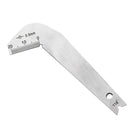 Effetool 118 Degree Drill Bits Angle Gauge Stainless Steel Corner Front Edge Gauge Measuring Tool