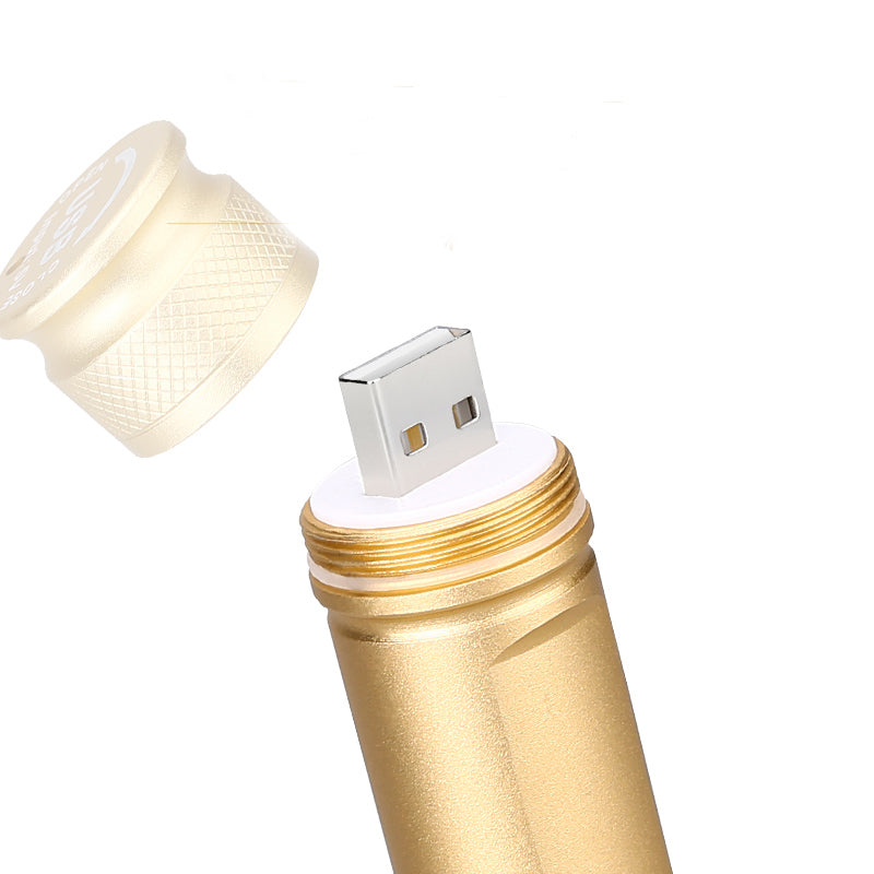 T6 USB Rechargeable LED Flashlight 10X Telescopic zoom Power Work Spot Light Lamp