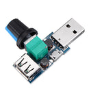 5Pcs USB Fan Speed Controller Module Reducing Noise Multi-stall Adjustment Governor DC 4-12V