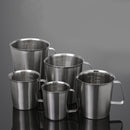 KCASA KC-MCup 18/10 Stainless Steel Measuring Cup Frothing Pitcher with Marking For Milk Froth