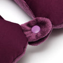 Memory Foam Particles U Shape Neck Head Rest Pillow Car Flight Travel Soft Nursing Cushion