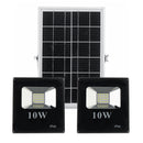 10W 25W 45W 65W Solar Panel with 2 Wall Lights Waterproof Remote Control Flood Light Park Yard Garden Driveway