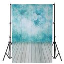 1x1.5m 3x5FT Wood Floor Azure Blue Vinyl Studio Photo Background Backdrop Props
