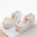 Miwoo MW0092/0710Q Marble Tape Cutter Tools Desktop Adhesive Tape Base Stationery for School Office Desktop Supplies