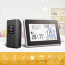 Wireless Touch Screen Weather Station Forecaster with Temperature Humidity Thermometer Outdoor Forecast Sensor Clock
