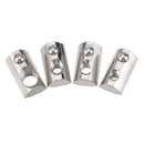 Drillpro 50pcs 40 Series T Slot Elastic Nut Round Roll Spring Nut for 40 Series Aluminum Profile