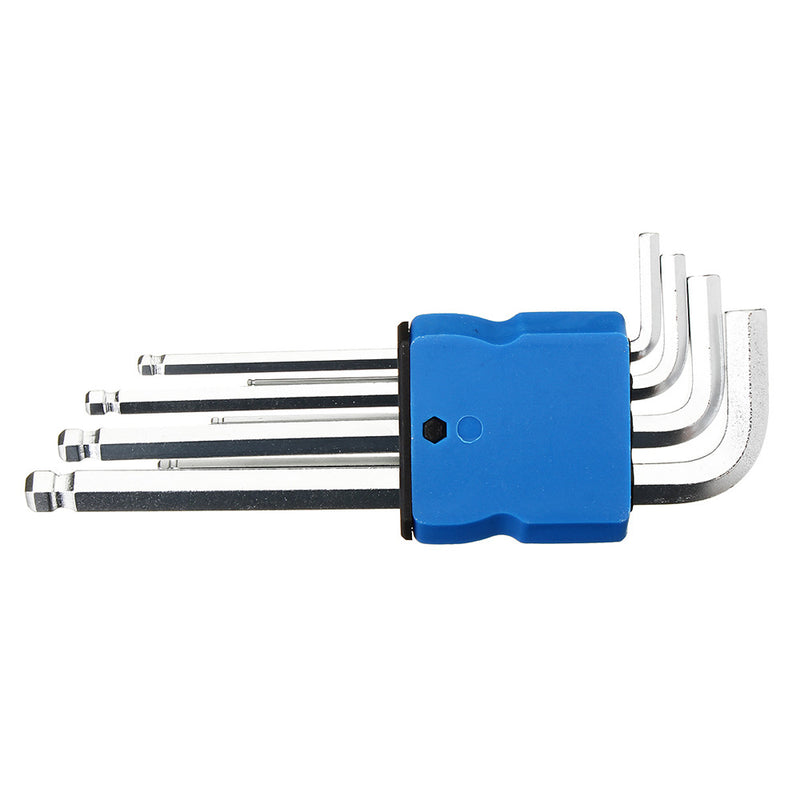 9pcs L Wrench Ball End Long Arm Hex Key Allen Wrench Set Powerful Repair Tool