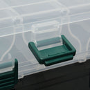 Plastic 12 Compartment Double Sided Fishing Lure Bait Tackle Hook Accessory Storge Box Case