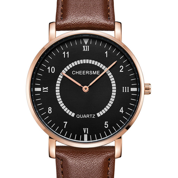 CHEERMES 253 Waterproof Men Wrist Watch Casual Style Ultra-thin Design Quartz Watches