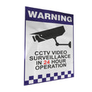 200x300mm Warning CCTV Security Surveillance Sticker Camera Rigid Plastic Sign