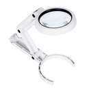 Handheld Portable Foldable Lamp Illuminated Magnifier 5X 11X Magnifying Table 8 LED Lights Loupe Magnifier Screen for Newspaper