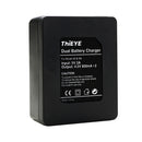 Dual Battery Charger Compatible With ThiEYE Action Camera i30 / i30+ / i60 / i60+ / i60e / T3