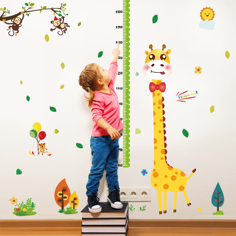 Miico SK9350 Giraffe Height Stickers Children's Room Kindergarten Decorative Wall Stickers DIY Sticker