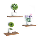 3 Pcs/set Wooden Wall Shelves Storage Racks Plants Holder Organizer Storage Shelf Bookshelf Home Decoration