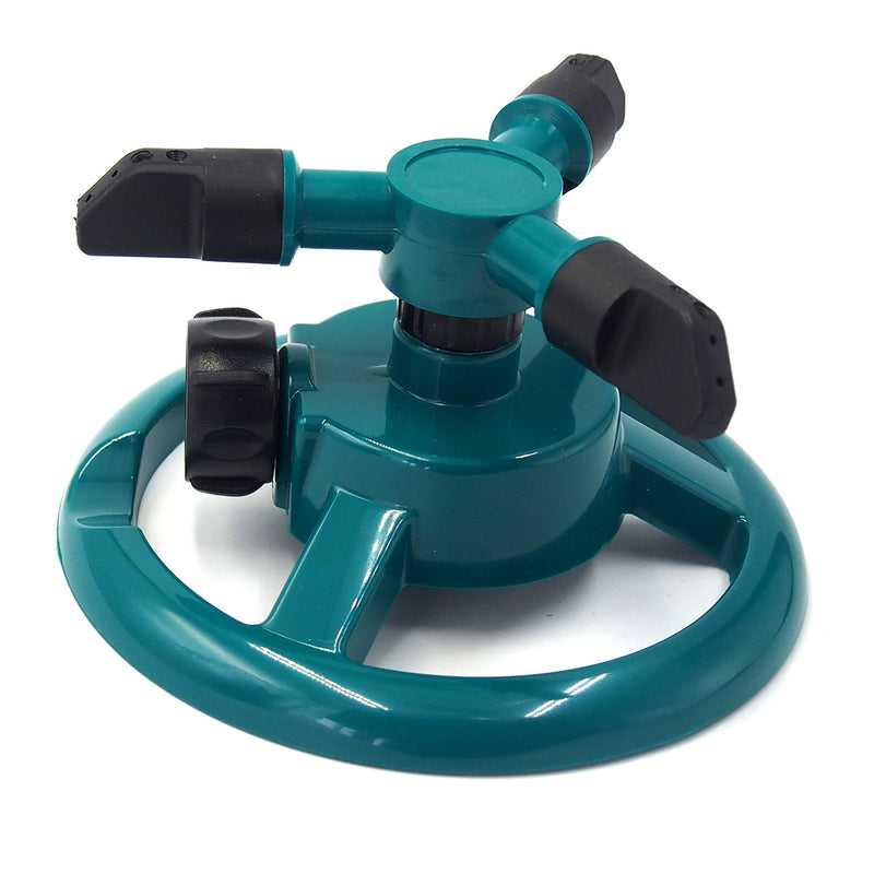 Garden Watering Tools Irrigation Law Sprinkler Automatic Three Arms 360 Degree Rotating Spray Nozzle