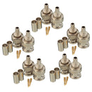 Excellway 10 Sets BNC Plug Crimp Connectors Adapter for RG58 RG-58 Coax Male Antenna Cable
