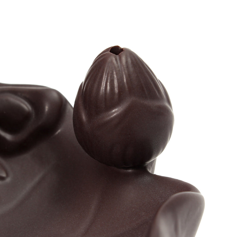 Ceramic Backflow Incense Cone Burner Stick Holder Dragon Lotus Pond Fragrance Fragrant Censer Decor