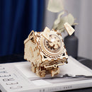 DIY Music Box Retro Wooden Music Box Hand Cranked Musical Box Kids Toys Gift